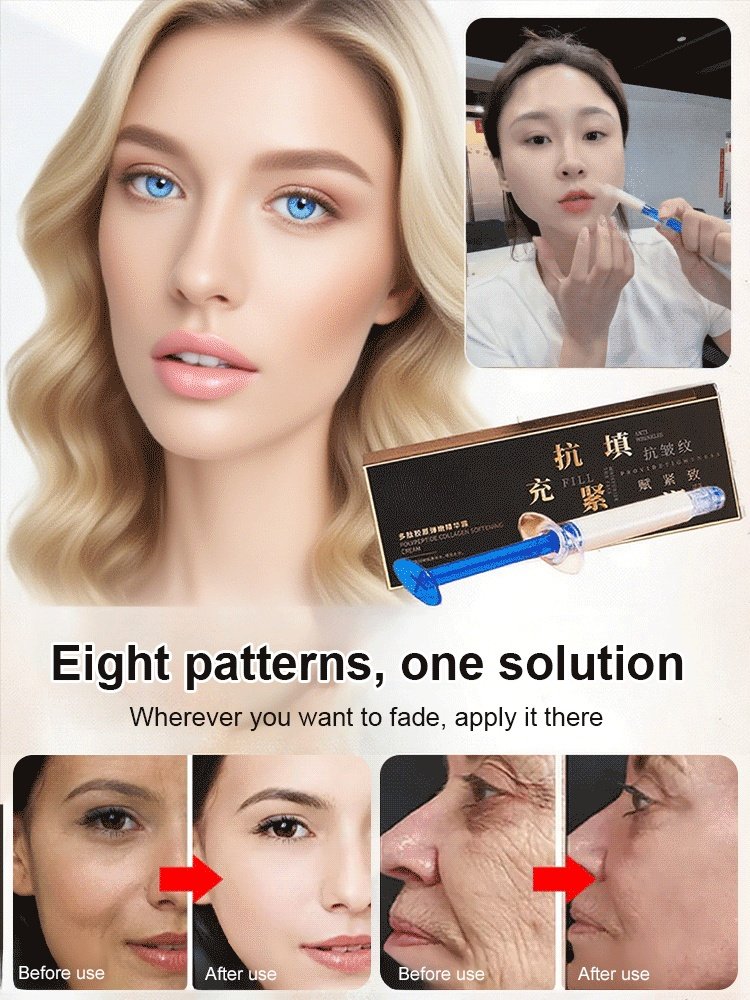 Peptide needle-filled collagen cream