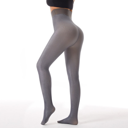 【Multicolor Options】Translucent Warm Fleece-Lined Base Layer Tights