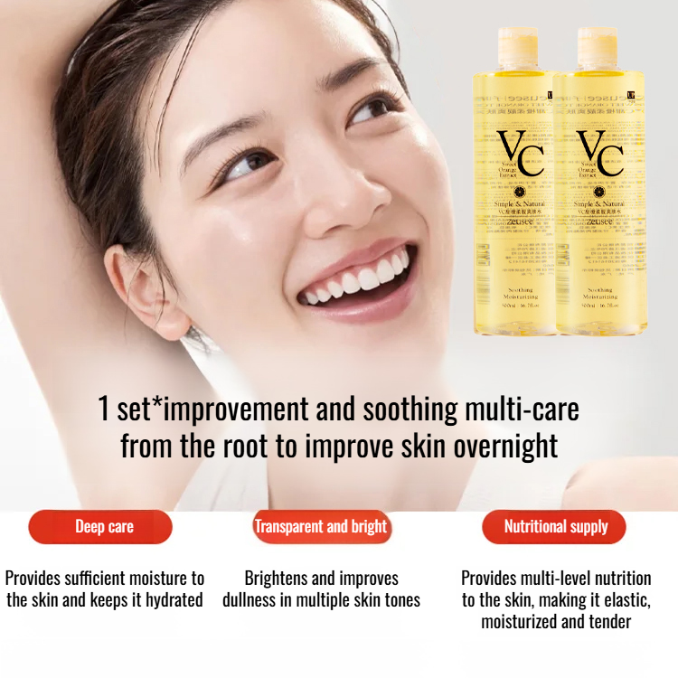 Moisturizing Water Vc Toner Large Capacity Skin Care Sweet Orange Extract Vitamin C