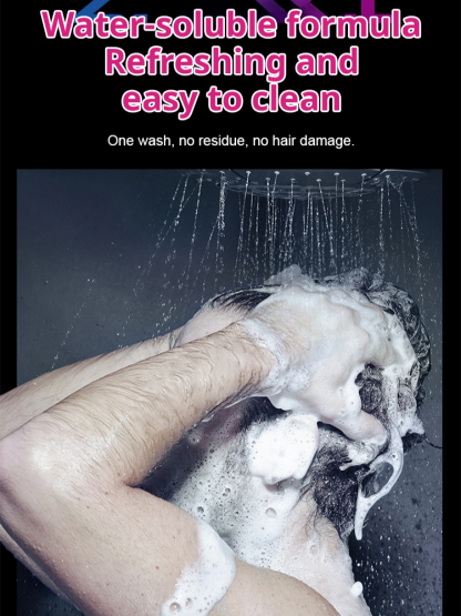 Men's Cool Color Hair Clay Colorful Styling Wax Black Brown Cool Color Hair Clay