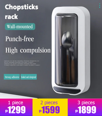 Creative Draining and Oil-Proof Rotating Chopstick Storage Box Rack