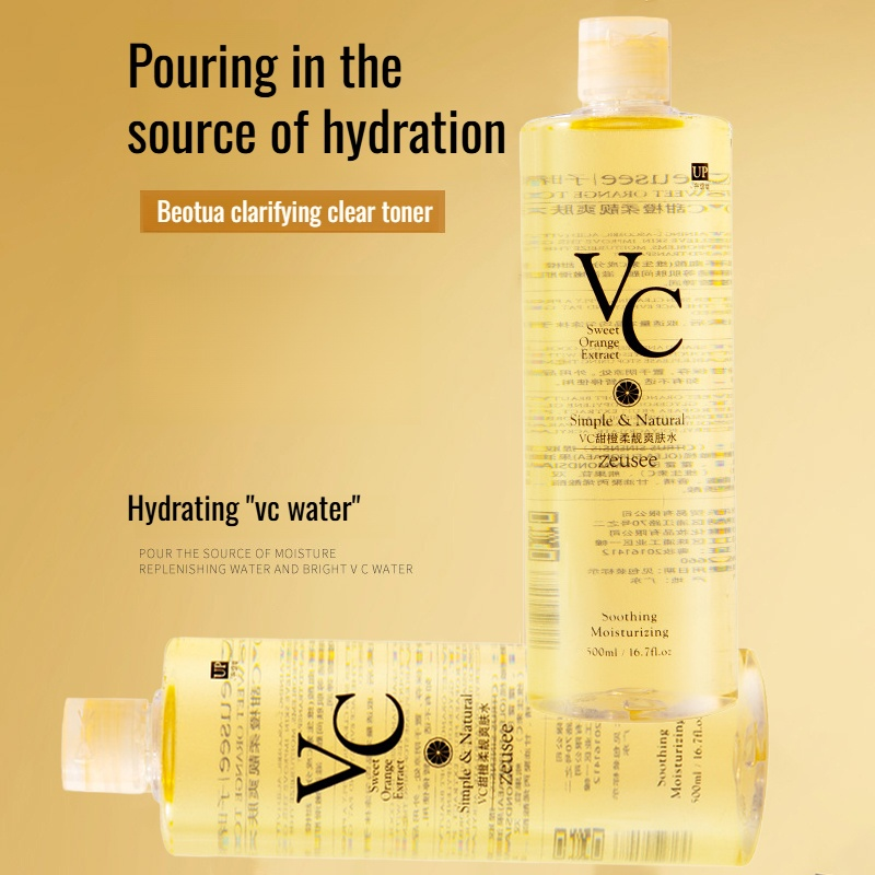 Moisturizing Water Vc Toner Large Capacity Skin Care Sweet Orange Extract Vitamin C