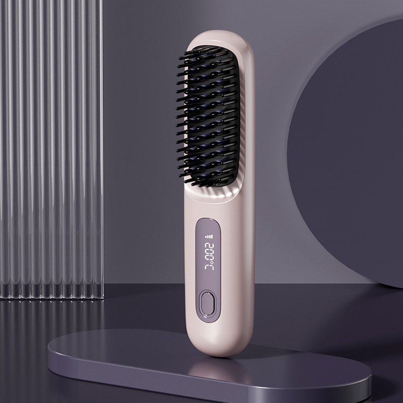 Portable Straightening and Curling Cordless Negative Ion comb