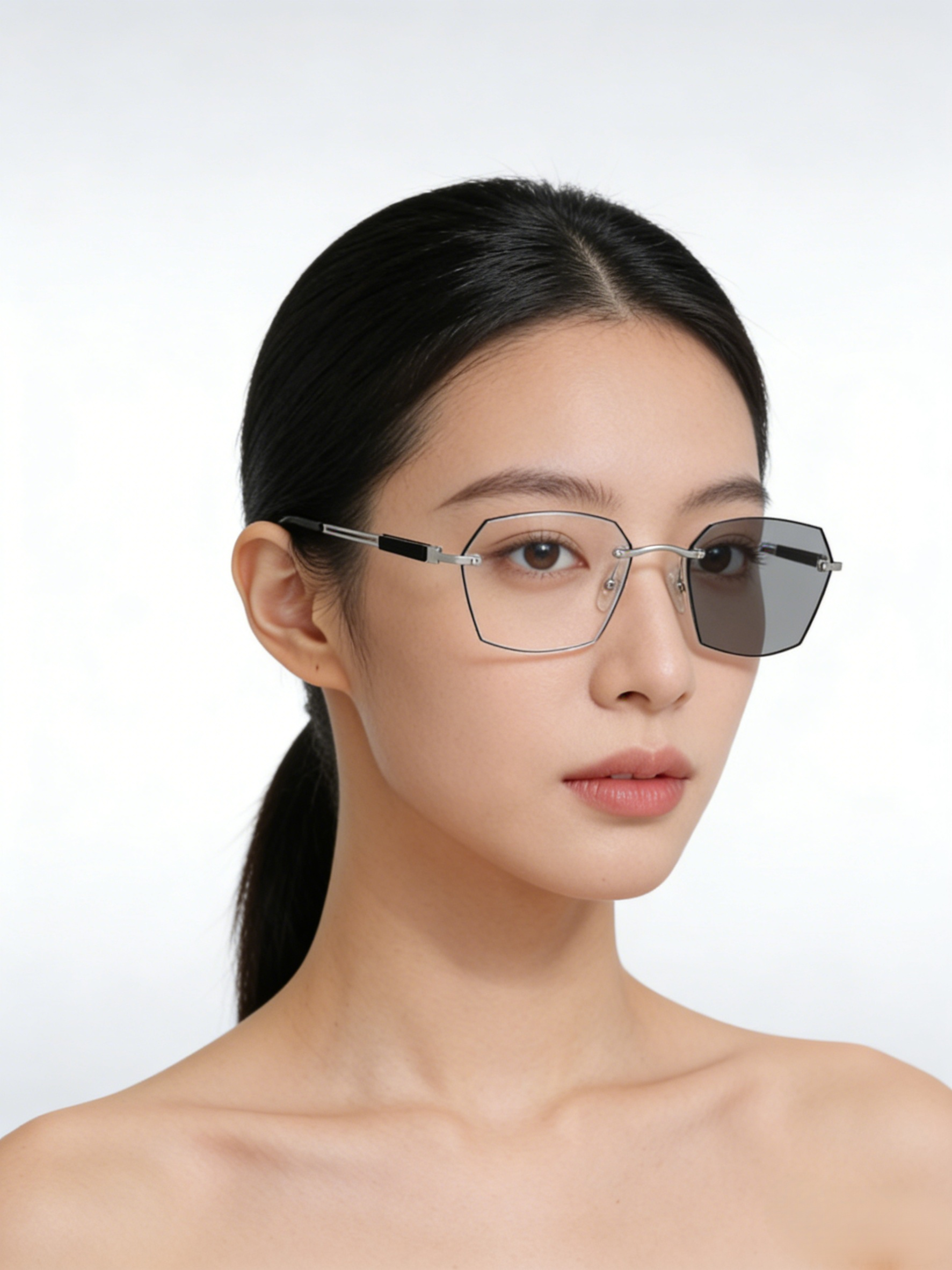Photochromic smart zoom reading glasses