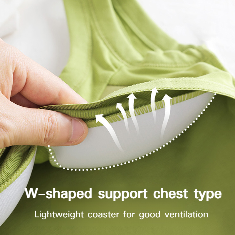 Camisole thin nonmarking bottoming undershirt female summer outwear with bra pads tops