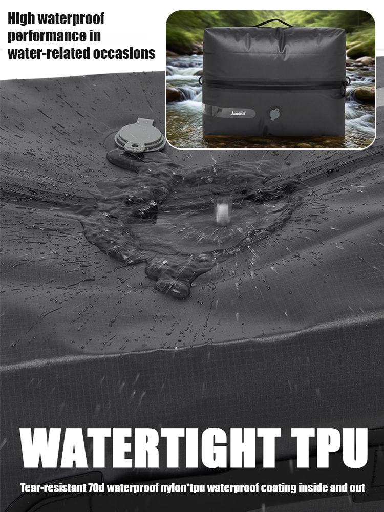 Pump-free travel clothing storage compression bag