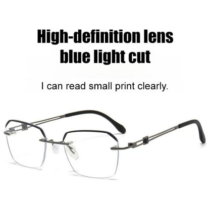Men's highend antiblue light ultrahigh definition crystal glasses