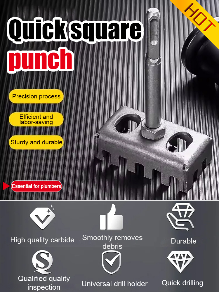 Quick Square Hole Punch