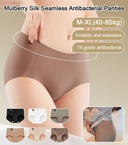 Mulberry Silk Seamless Antibacterial Panties for Woman