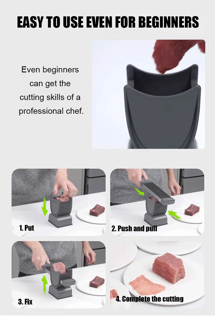 【3S Fast Meat Cutting】Stainless Steel Slice Fast Meat Cutting Tool