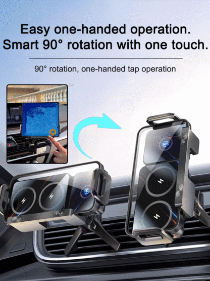 Smart induction wireless car holder