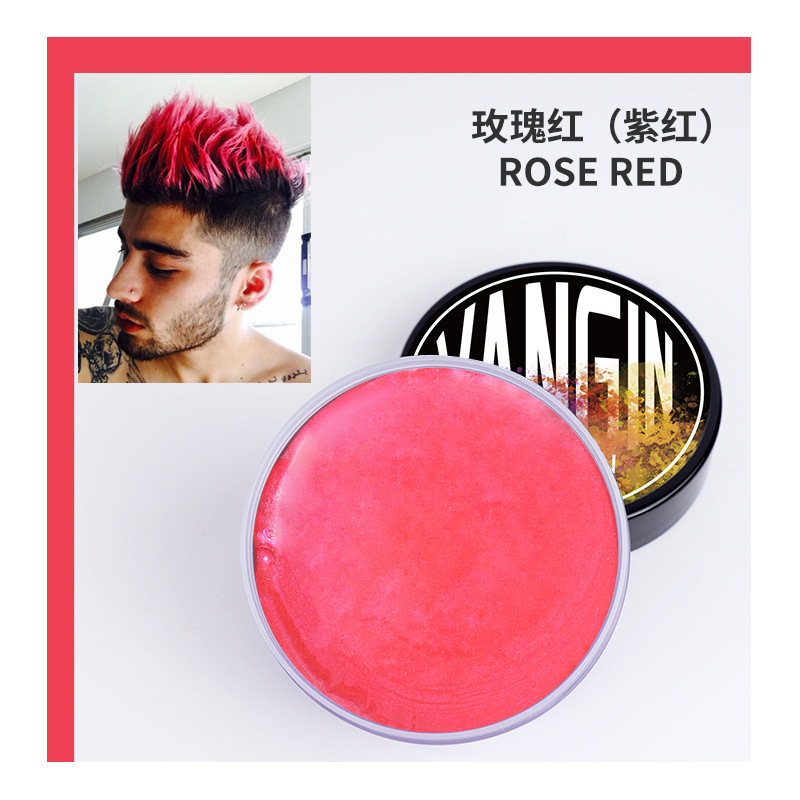 Men's Cool Color Hair Clay Colorful Styling Wax Black Brown Cool Color Hair Clay