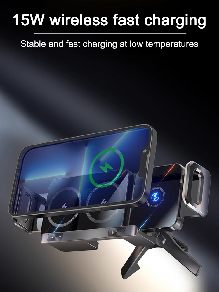 Smart induction wireless car holder