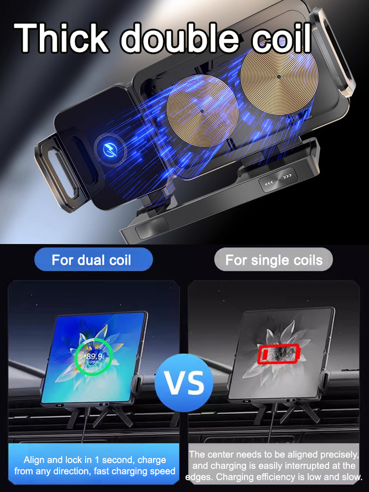 Smart induction wireless car holder