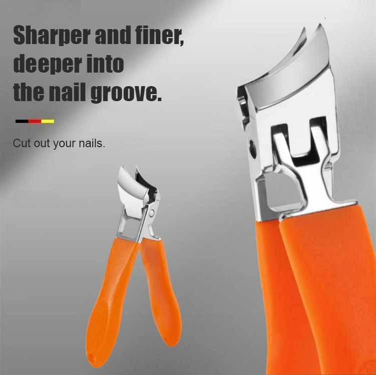FM [Essential for Ingrown Toenails] Large Angle Anti-Splash Nail Clipper