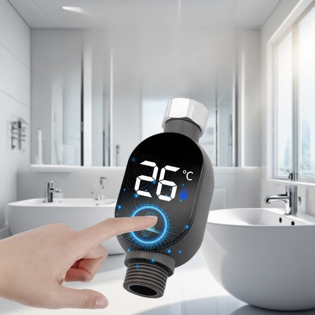 【0 electricity bill】Shower head LED temperature display