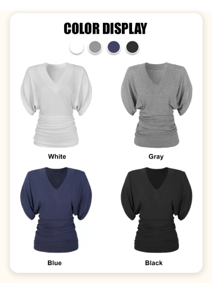 Slouchy Batwing Sleeve Blouse