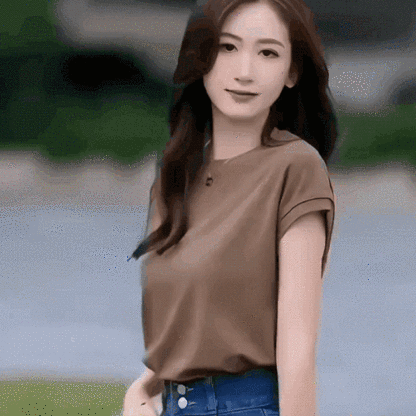 Ice silk loose sleeve versatile round neck T-shirt