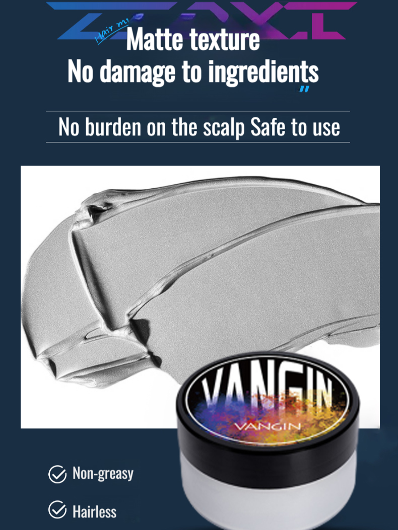 Men's Cool Color Hair Clay Colorful Styling Wax Black Brown Cool Color Hair Clay