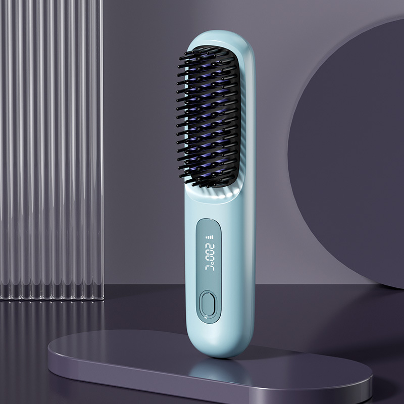 Portable Straightening and Curling Cordless Negative Ion comb