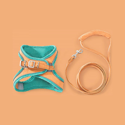 Pet deerskin velvet reflective strap traction rope