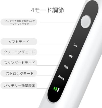 可視カメラ 口腔洗浄器 USB充電式 LEDライト 4モード調節可能 家庭用 自宅 男性用 女性用 携帯便利 軽量 小型 祝日 誕生日 プレゼント ギフト