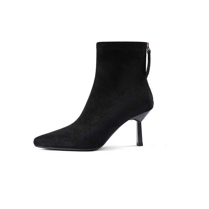 +7cmUP ストレッチブーツ｜細ヒールで脚長効果 - 1011015208 - emiwalk