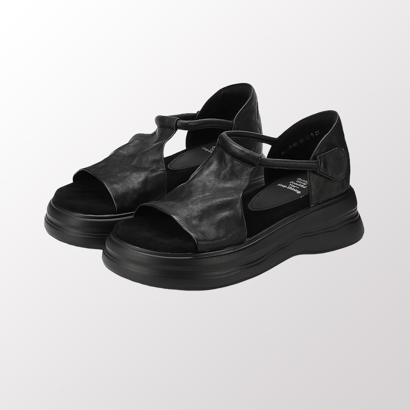 5cmヒールのサンダル｜幅広い足にもぴったり｜自然に脚を長く見せます - 1010253113 - emiwalk