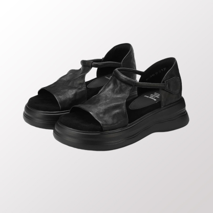 5cmヒールのサンダル｜幅広い足にもぴったり｜自然に脚を長く見せます - 1010253113 - emiwalk