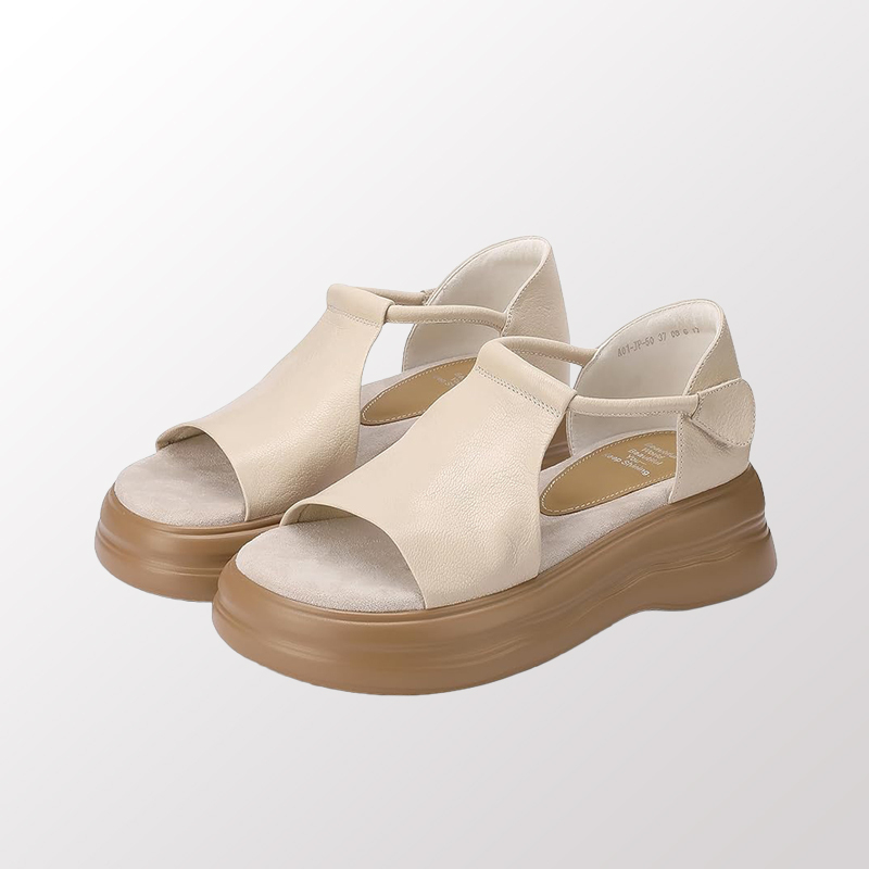 5cmヒールのサンダル｜幅広い足にもぴったり｜自然に脚を長く見せます - 1010253113 - emiwalk