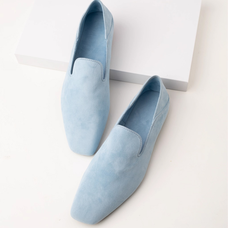 Emiwalk スクエアトゥ ミニマル ローファー レディース - 1010721123 - emiwalk