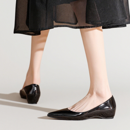 Emiwalk【新作】先細ローファー｜4.5cmヒールアップ｜すっきり脚長効果 - 1010463699 - emiwalk