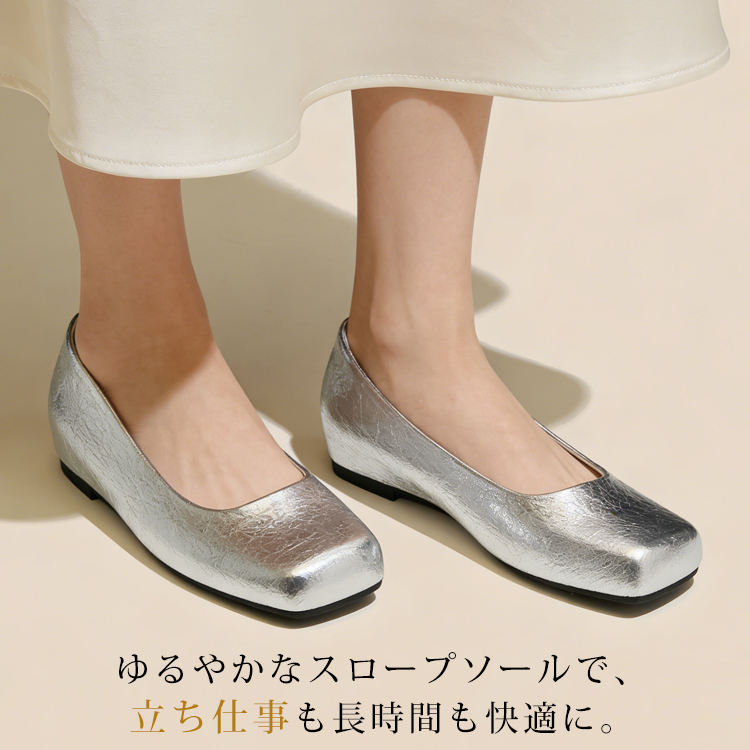 【クラシックドット＆4cmマイクロヒール】柔らか浅口パンプス｜痛くない・滑り止め・通勤＆日常万能・低身長さんも脚長効果・レトロで大人可愛い