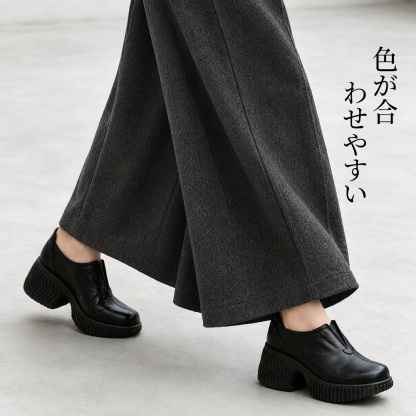【当店売れ筋】「7.5cmヒール」厚底クッション・軽量・撥水◎ 梅雨に最適・幅広/甲高OK｜emiwalk