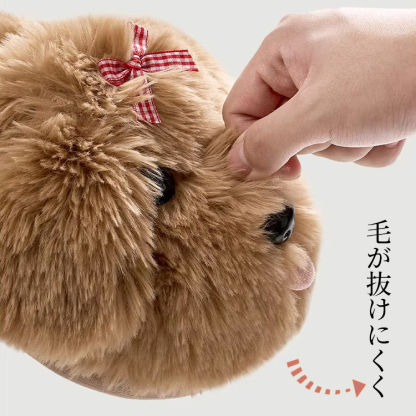 ワンちゃんモチーフあったかスリッパ