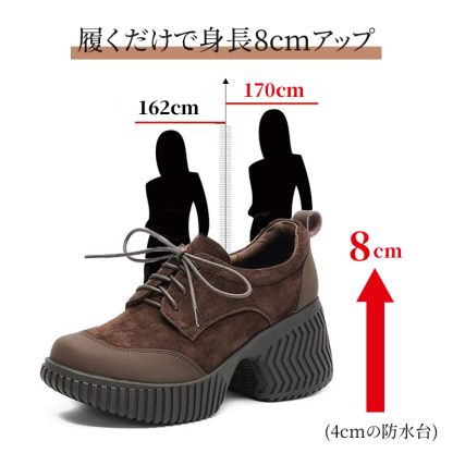 自然に身長8cmアップを叶える4cm防水台とヒールの構造解説