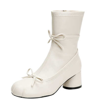 上品な本革スリムブーツ|5cmヒールで・脚長・小顔に見える - 1011164089 - emiwalk