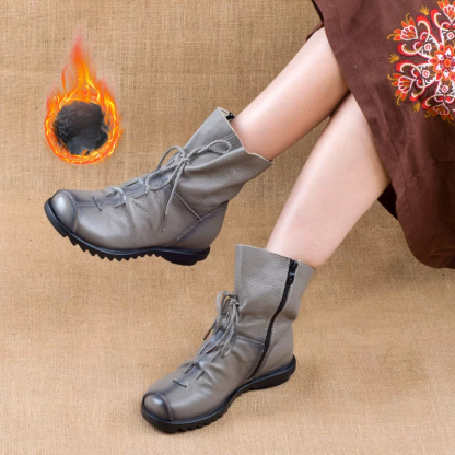 【新作 25％OFF】本革ハンドメイドブーツ｜ナチュラル＆クラシックスタイル