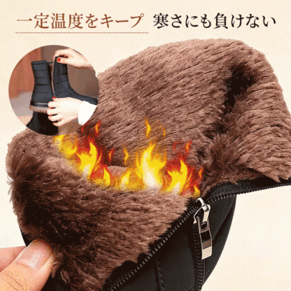 Emiwalk ロングファー内里 詳細 2倍の温かさを実現する熱ロック構造