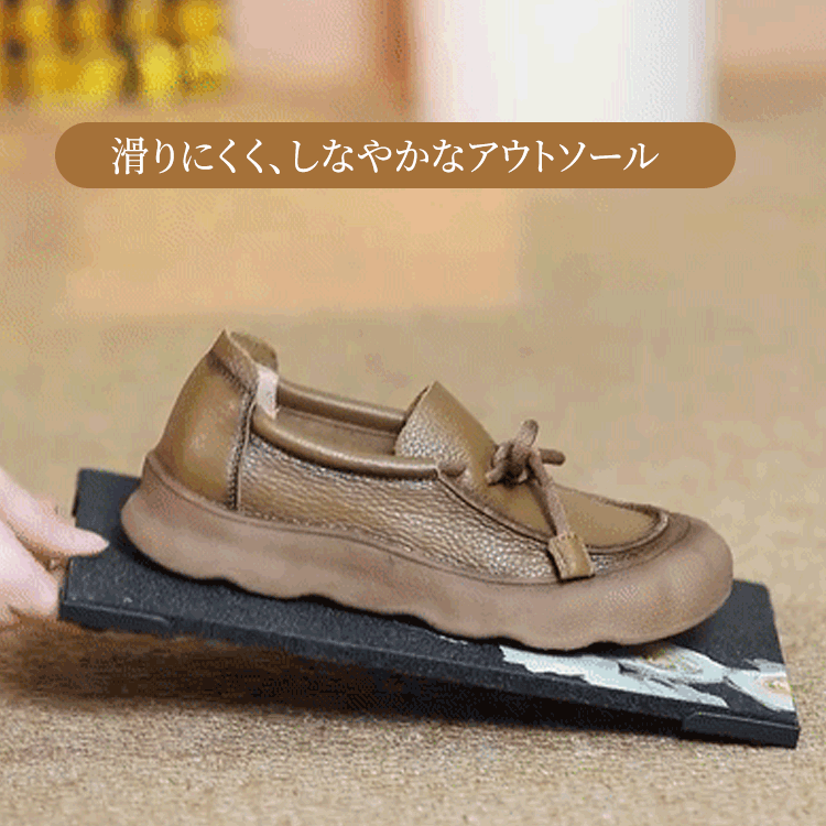 滑りにくい波型アウトソール 軽量防滑ソール ディテール