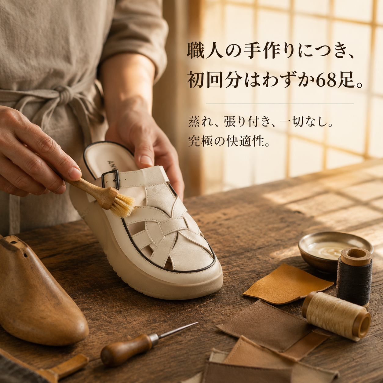 厚底サボサンダル | 1日5キロ歩いても疲れ知らず  、蒸れずに臭わない