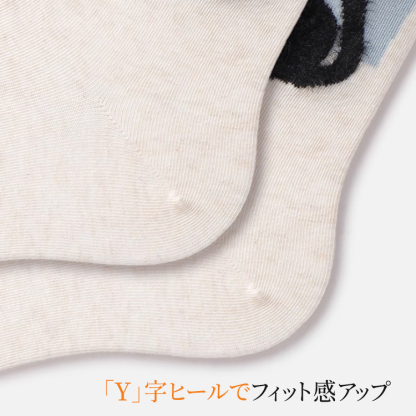 フィット感を高めるY字ヒール設計 かかとのズレを防止する機能性詳細