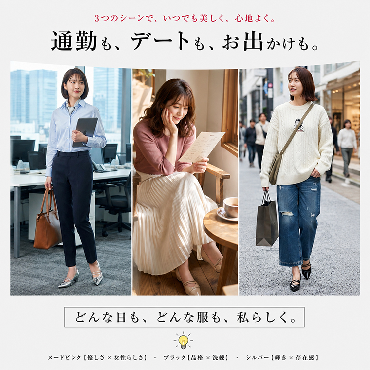【大人気】約 5cm ブロックヒール ダブルストラップポインテッドトゥマリージェーン 本革鏡面エナメル ヌードピンク / ブラック / シルバー 3 色展開 静音滑り止めラバーソール 痛くなりにくい 脱げにくい 少女心を持ち続ける大人の女性向け 通勤・パーティー・デイリー兼用レディースパンプス