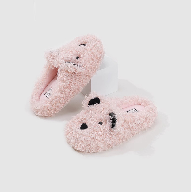 カーリーボアのスリッパ - 1011118961 - emiwalk