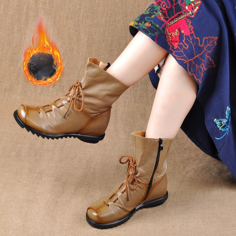 【新作 25％OFF】本革ハンドメイドブーツ｜ナチュラル＆クラシックスタイル