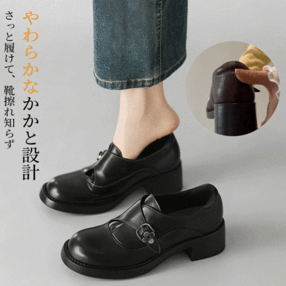 靴擦れを防ぐ柔らかなカカト設計とホールド感のあるレディースシューズ