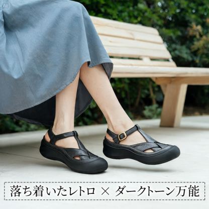 SL-Eレディーススポーツ風メリージェーンシューズ
