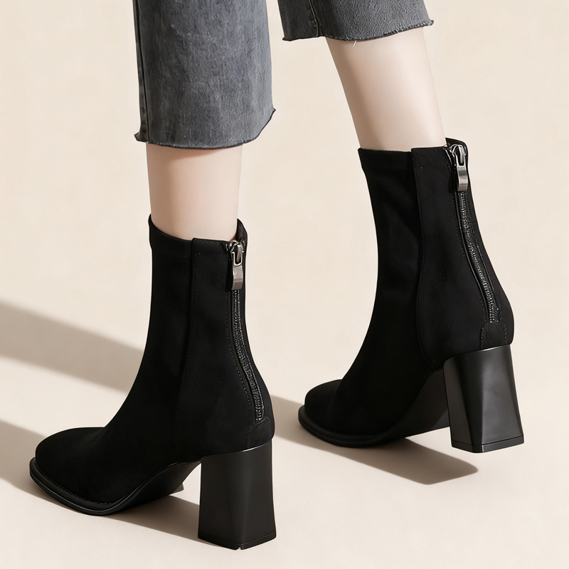 超快適ストレッチブーツ｜5cm・7cmヒールアップ - 1010996676 - emiwalk