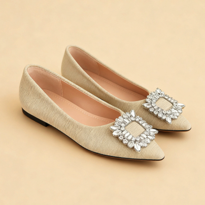 Emiwalk ビジュー飾りのポインテッドトゥパンプス - 1010760662 - emiwalk