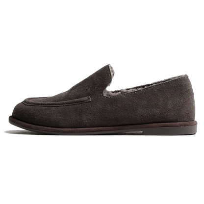 【Instagramで話題沸騰中】ボア付きローファー｜シンプルな定番デザインで、通勤にも最適 - 1011267314 - emiwalk